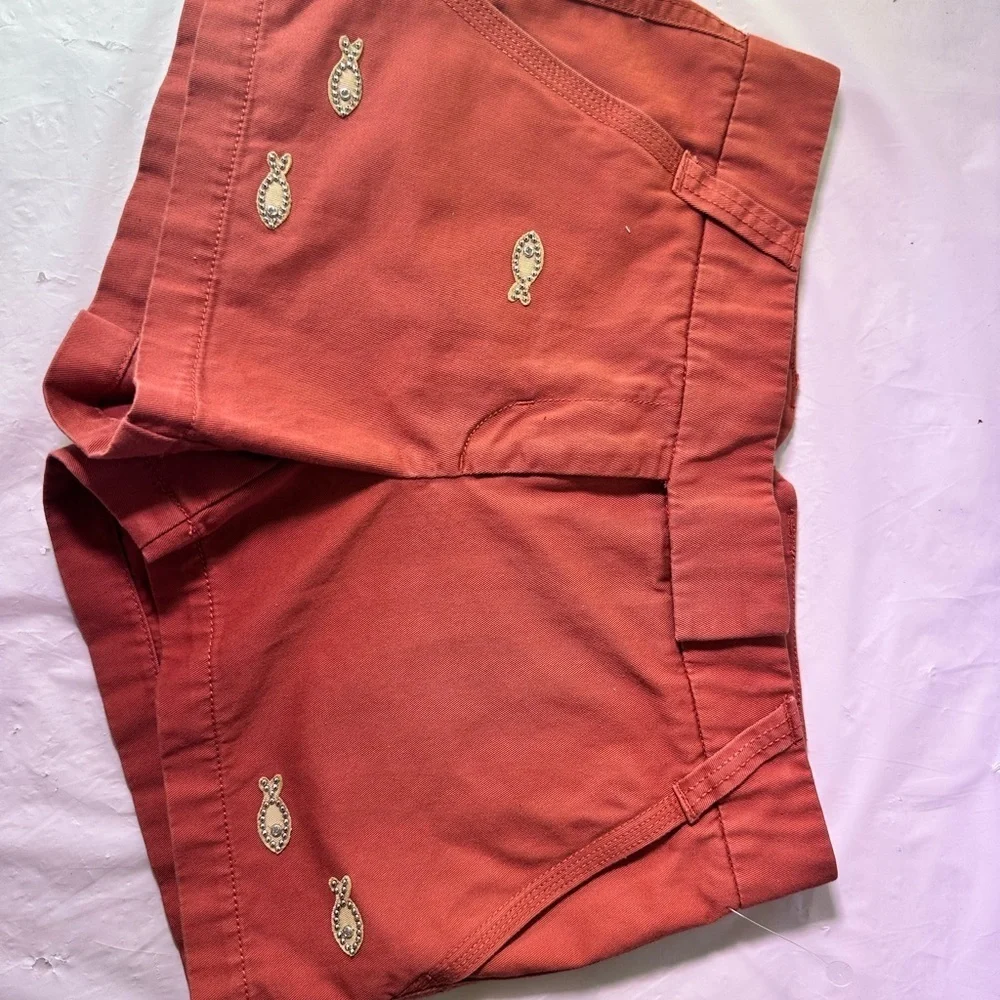 J. Crew Men's Red Chinos with Embroidered Accents